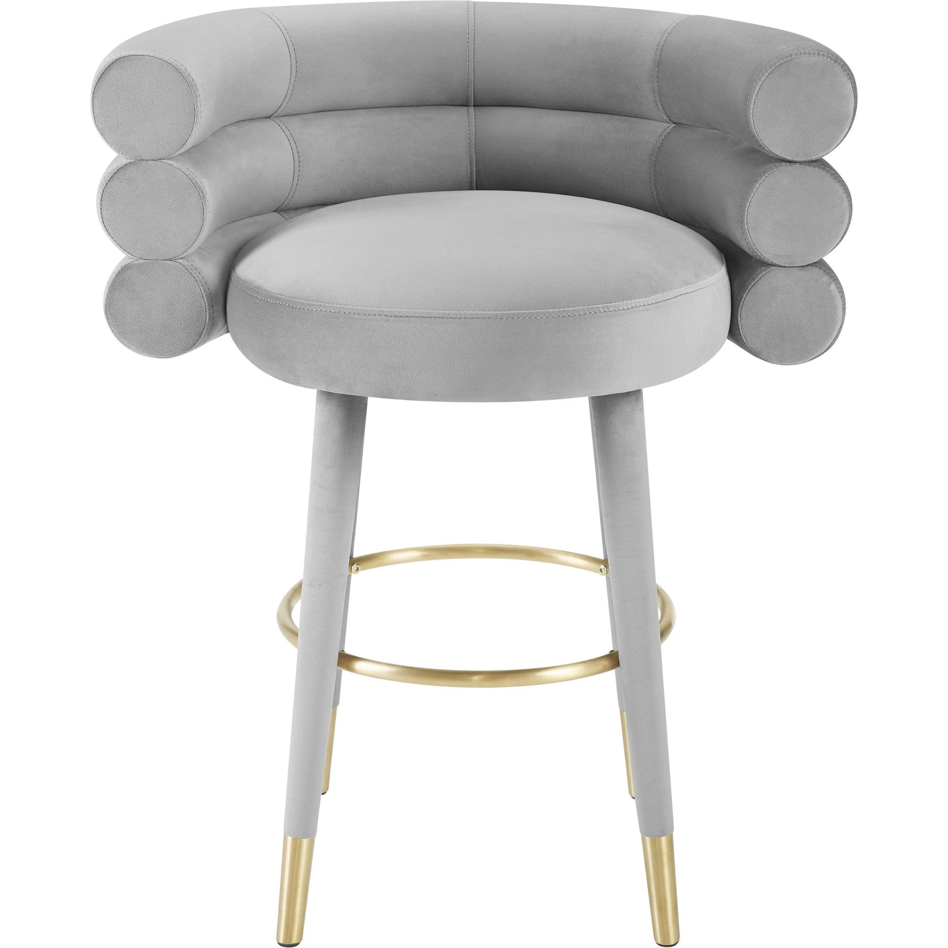 Betty Velvet Barstool by TOV Furniture. Made from unique in a modern style.