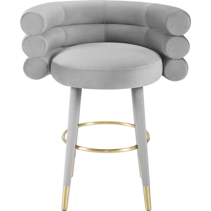 Betty Velvet Barstool by TOV Furniture. Made from unique in a modern style.