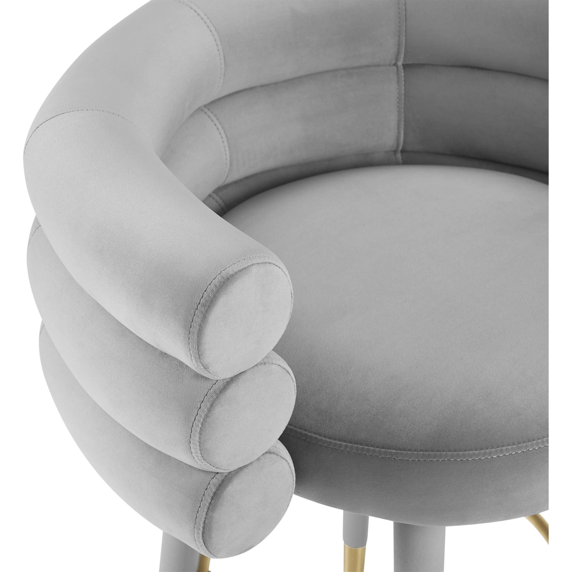 Betty Velvet Barstool by TOV Furniture. Made from unique in a modern style.