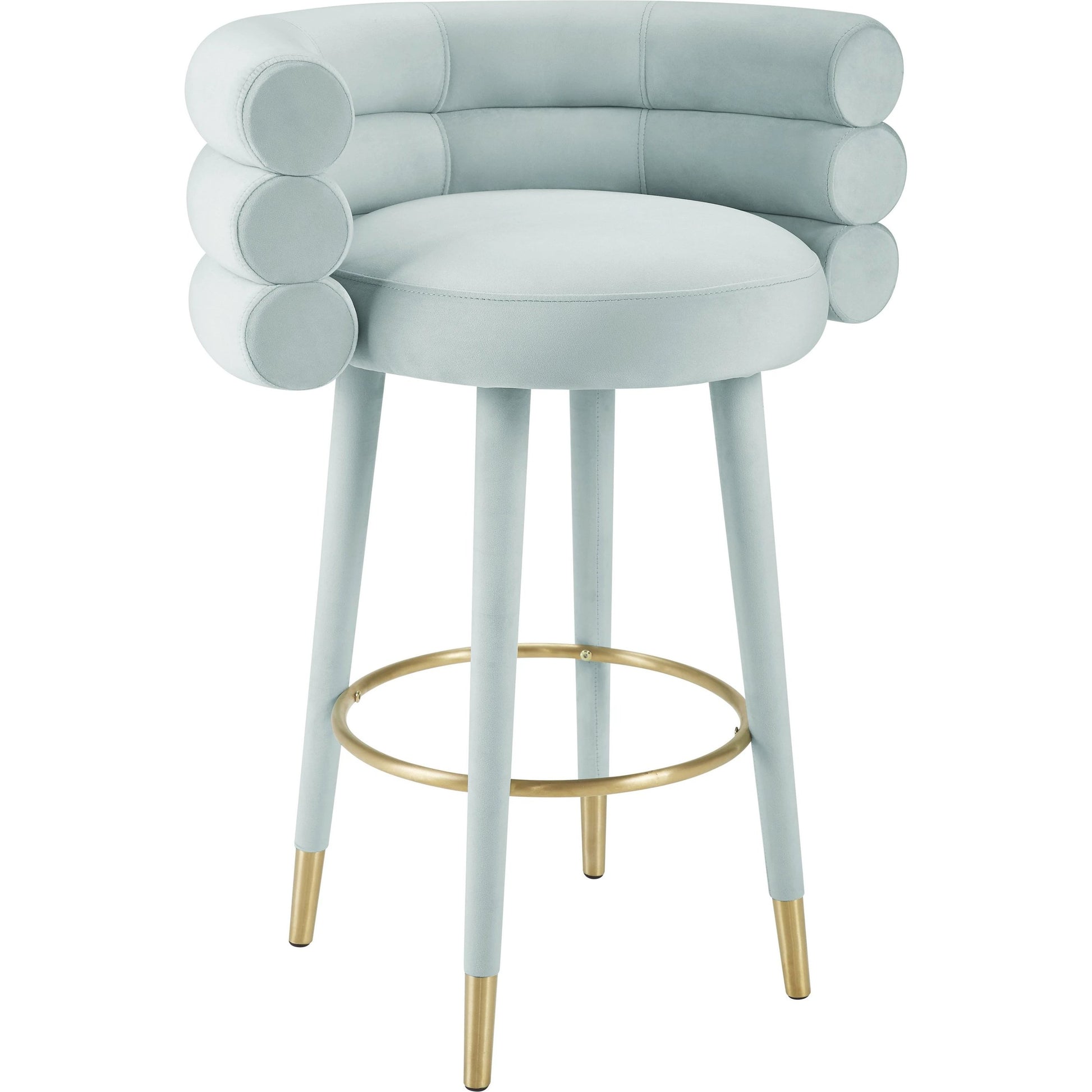 Betty Velvet Barstool by TOV Furniture. Made from unique in a modern style.