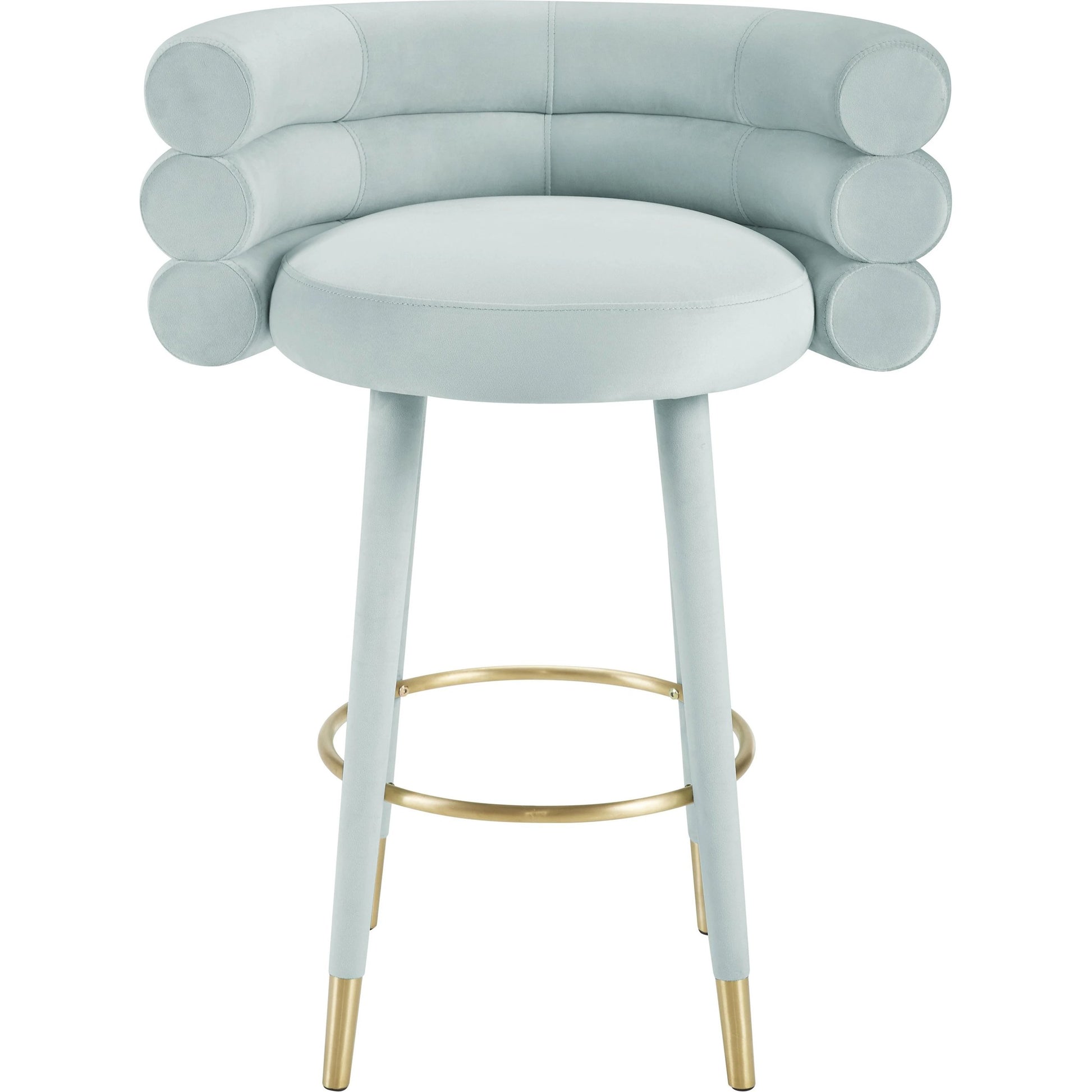 Betty Velvet Barstool by TOV Furniture. Made from unique in a modern style.