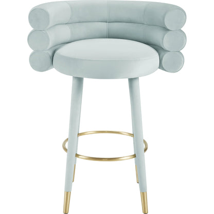 Betty Velvet Barstool by TOV Furniture. Made from unique in a modern style.