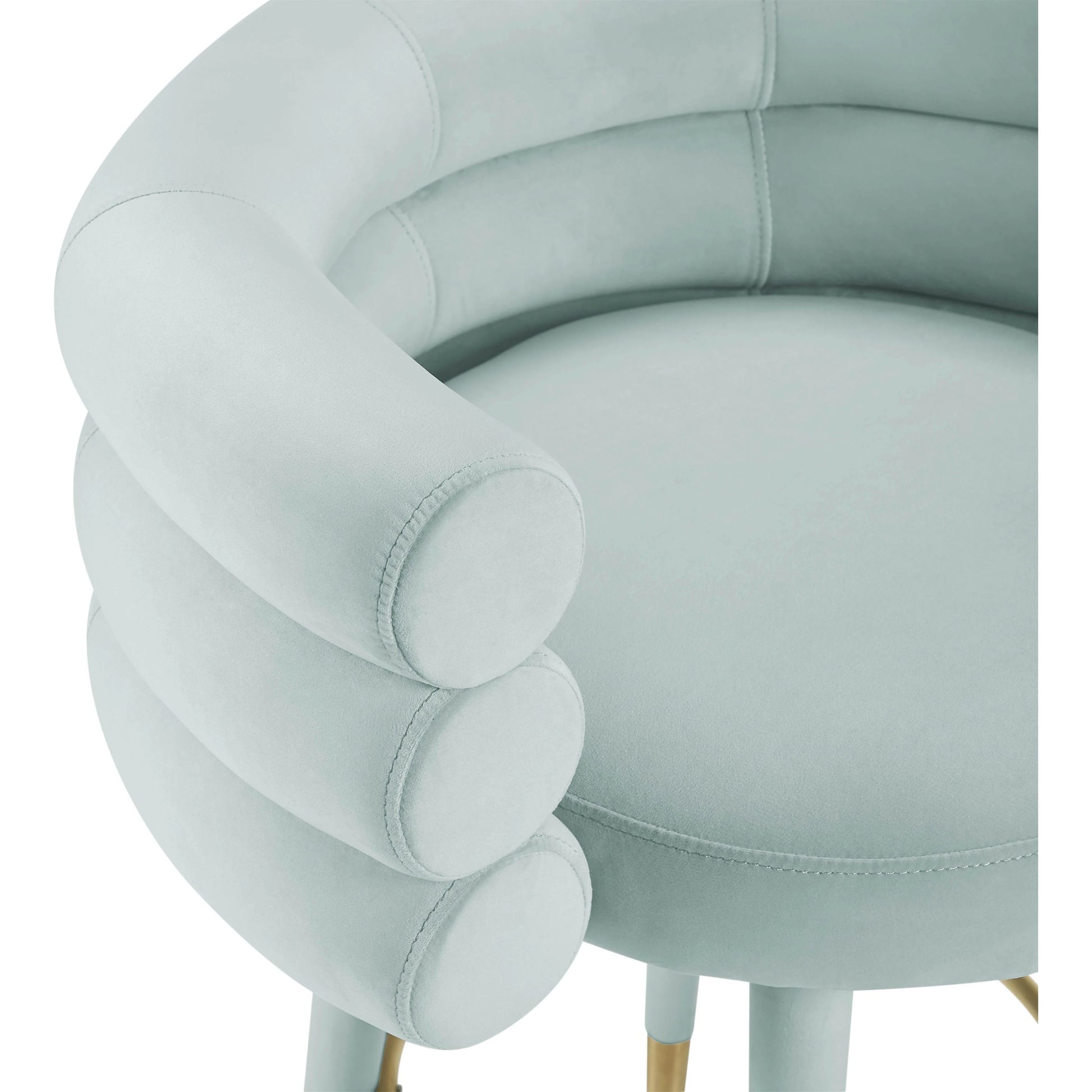 Betty Velvet Barstool by TOV Furniture. Made from unique in a modern style.