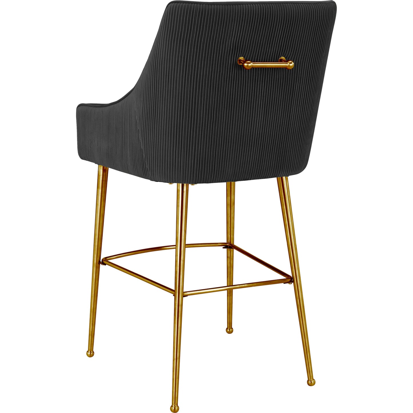 006 SI-1787084 | Additional Silo | Beatrix Pleated Bar Stool by TOV Furniture. Made from unique in a modern style.
