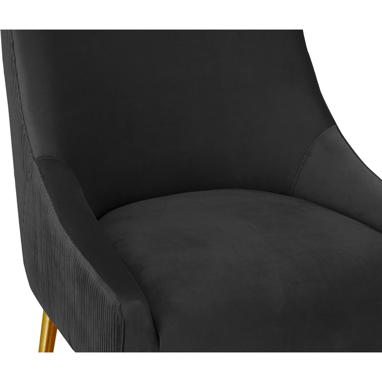 010 SI-1787084 | Closeup | Beatrix Pleated Bar Stool by TOV Furniture. Made from unique in a modern style.