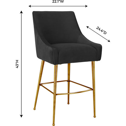 Beatrix Pleated Bar Stool by TOV Furniture. Made from unique in a modern style.