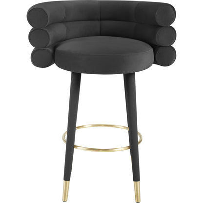 Betty Velvet Barstool by TOV Furniture. Made from unique in a modern style.
