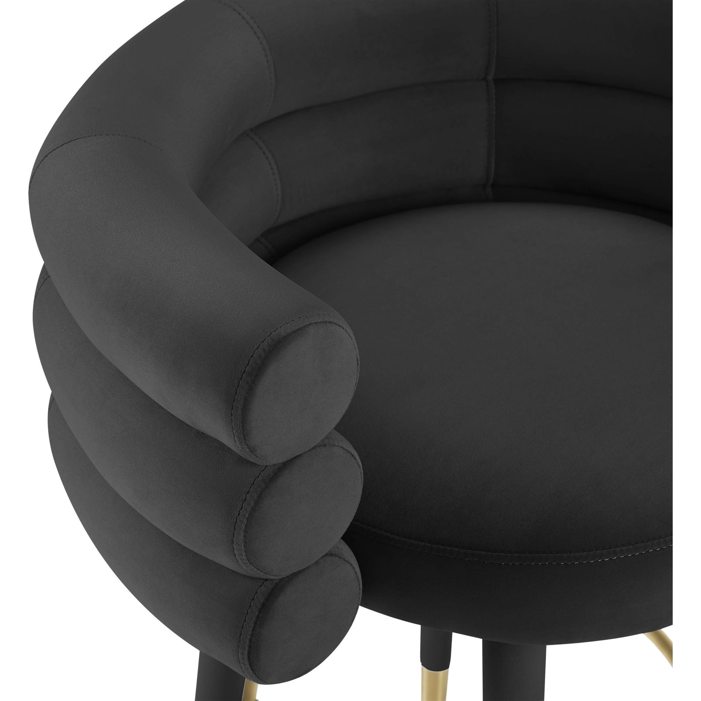 012 SI-1787086 | Closeup | Betty Velvet Barstool by TOV Furniture. Made from unique in a modern style.