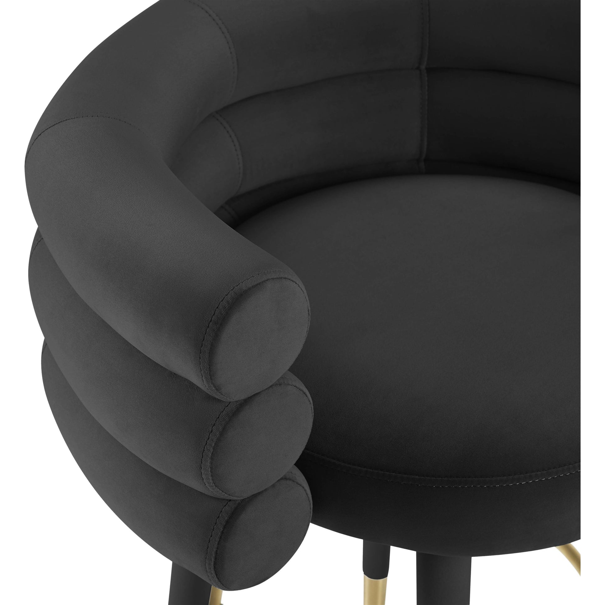 Betty Velvet Barstool by TOV Furniture. Made from unique in a modern style.