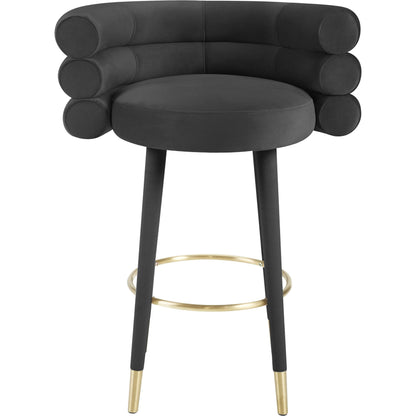 Betty Velvet Barstool by TOV Furniture. Made from unique in a modern style.