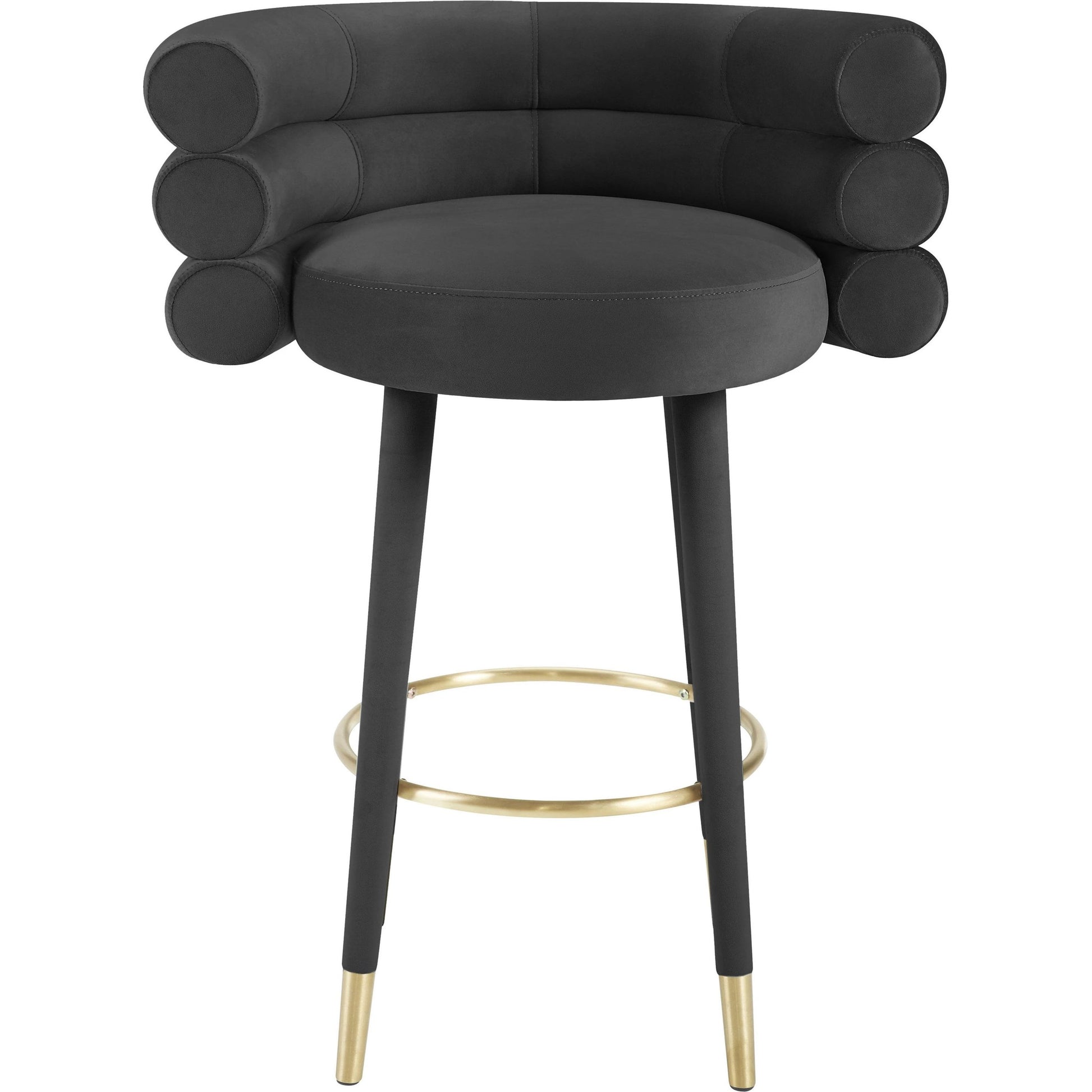 Betty Velvet Barstool by TOV Furniture. Made from unique in a modern style.