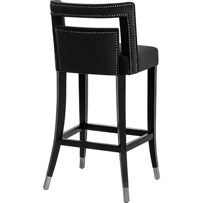 Hart Velvet Counter Stool by TOV Furniture. Made from velvet, birch in a transitional style.