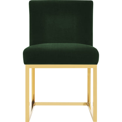 Haute Chair by TOV Furniture in black. Made from velvet, wood in a modern style.