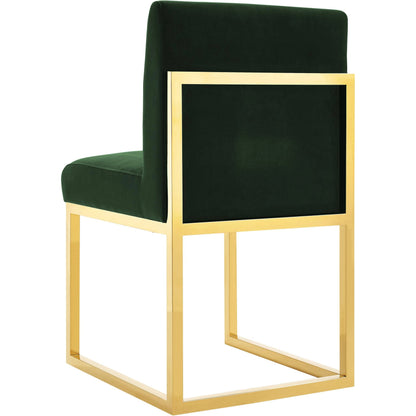 Haute Chair by TOV Furniture in black. Made from velvet, wood in a modern style.