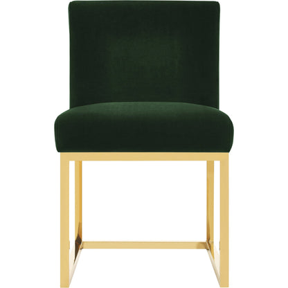 Haute Chair by TOV Furniture in black. Made from velvet, wood in a modern style.
