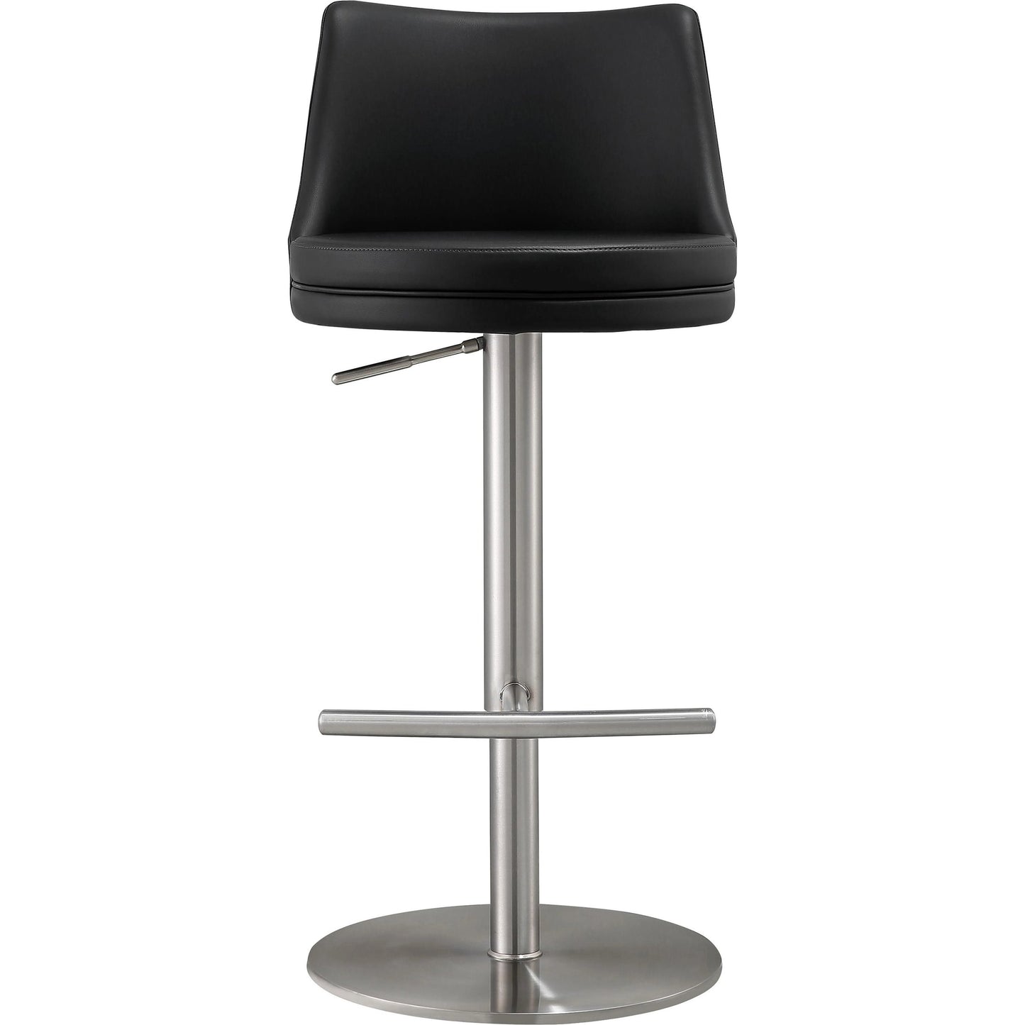011 SI-1984152 | Additional Silo | Reagan Adjustable Stool by TOV Furniture. Made from mdf, stainless steel, vegan leather in a modern style.