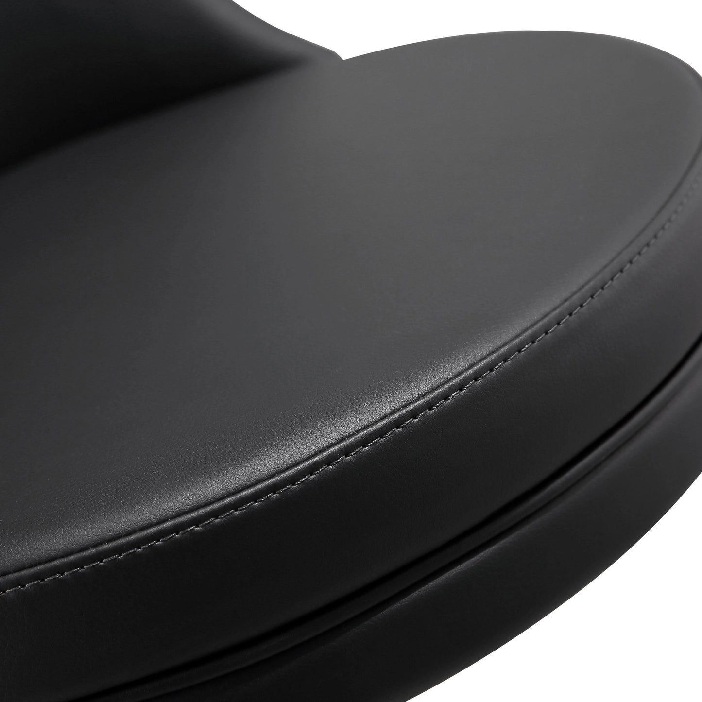 015 SI-1984152 | Closeup | Reagan Adjustable Stool by TOV Furniture. Made from mdf, stainless steel, vegan leather in a modern style.