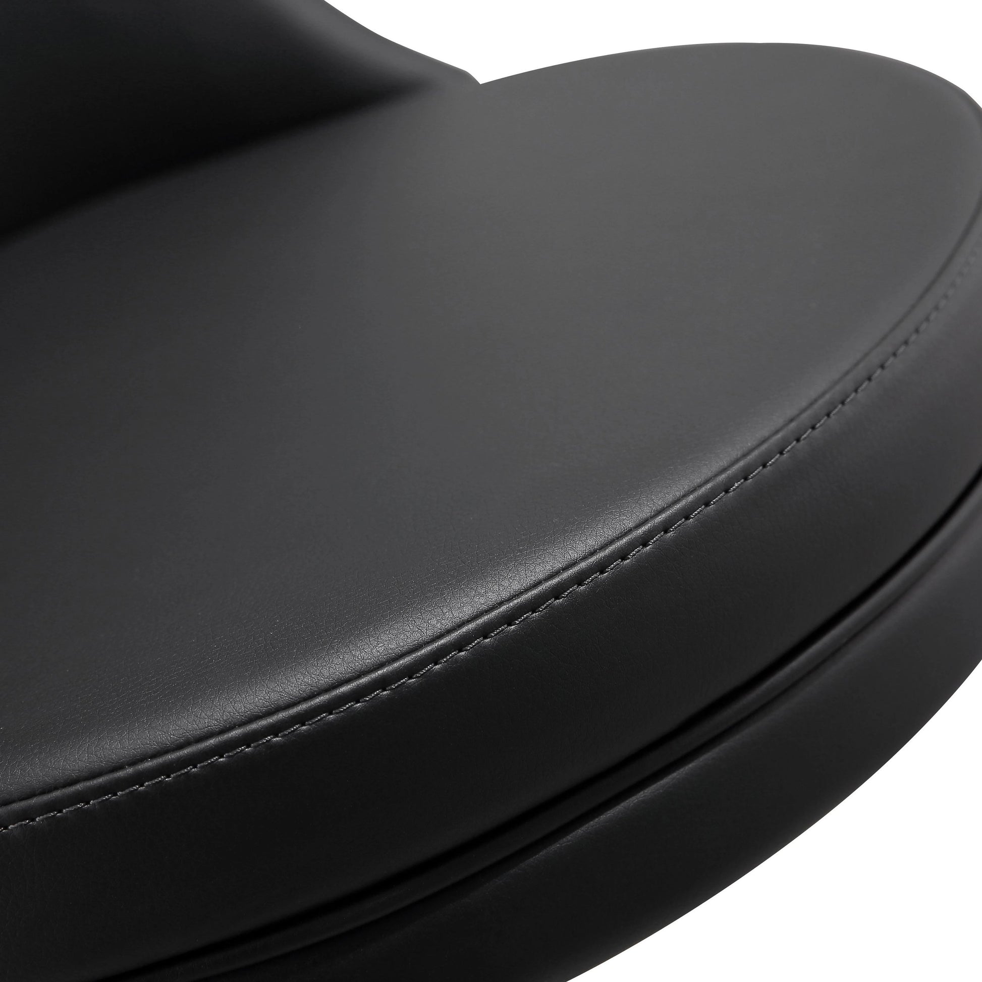 Reagan Adjustable Stool by TOV Furniture. Made from mdf, stainless steel, vegan leather in a modern style.