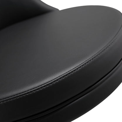 Reagan Adjustable Stool by TOV Furniture. Made from mdf, stainless steel, vegan leather in a modern style.