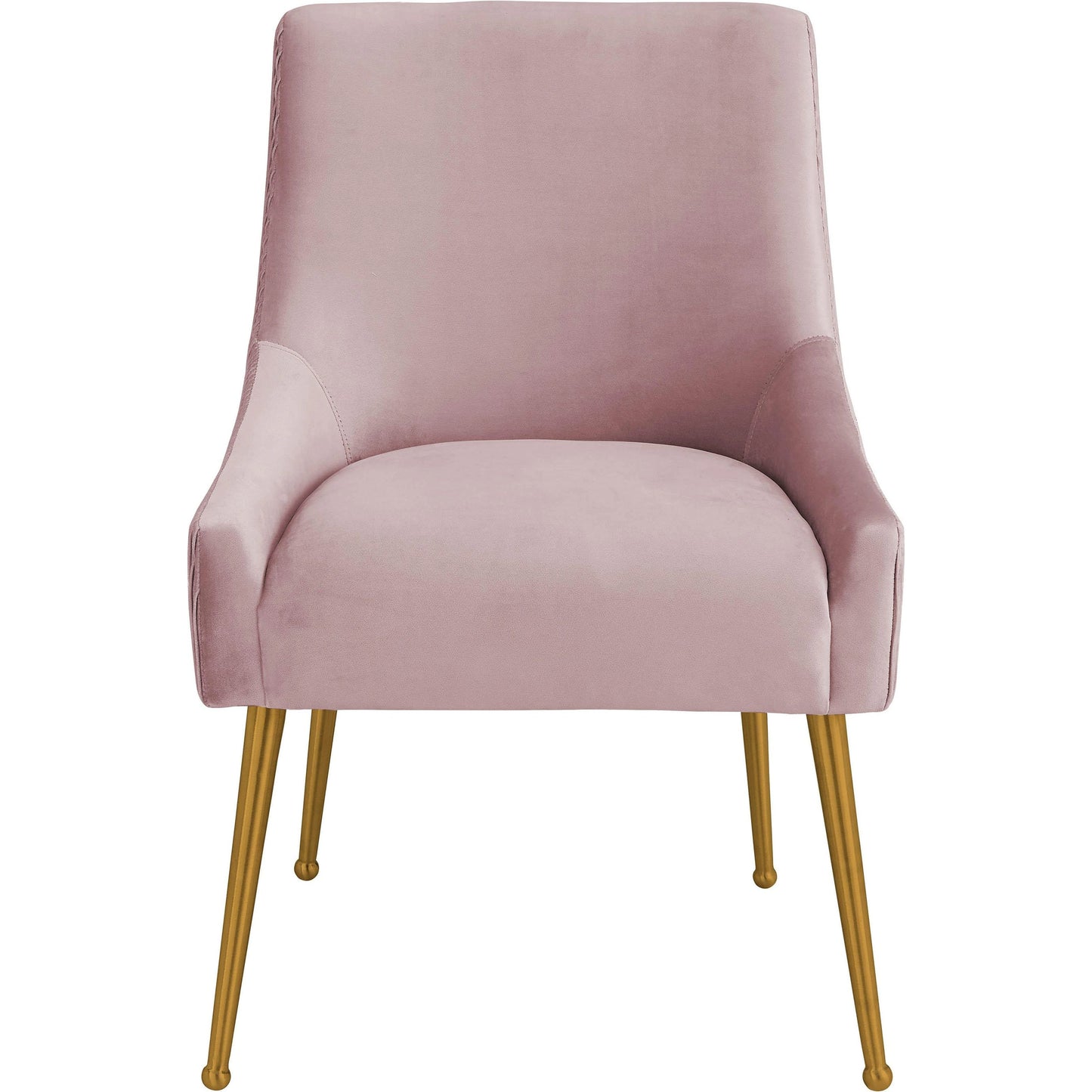002 SI-1984145 | Additional Silo | Beatrix Pleated Velvet Side Chair by TOV Furniture in mauve. Made from velvet in a modern style.
