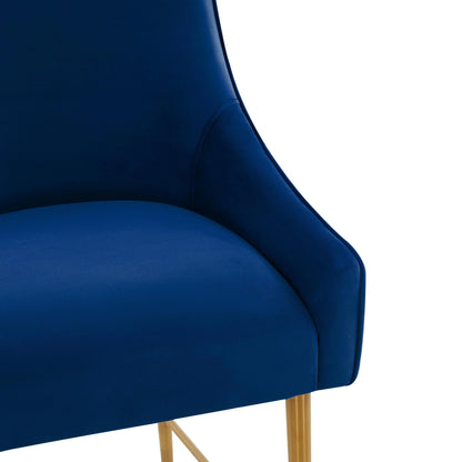 Beatrix Velvet Counter Stool by TOV Furniture. Made from velvet in a modern style.