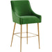 Beatrix Velvet Bar Stool by TOV Furniture. Made from velvet in a modern style.