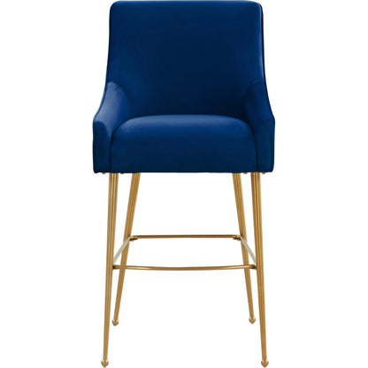 Beatrix Velvet Bar Stool by TOV Furniture. Made from velvet in a modern style.