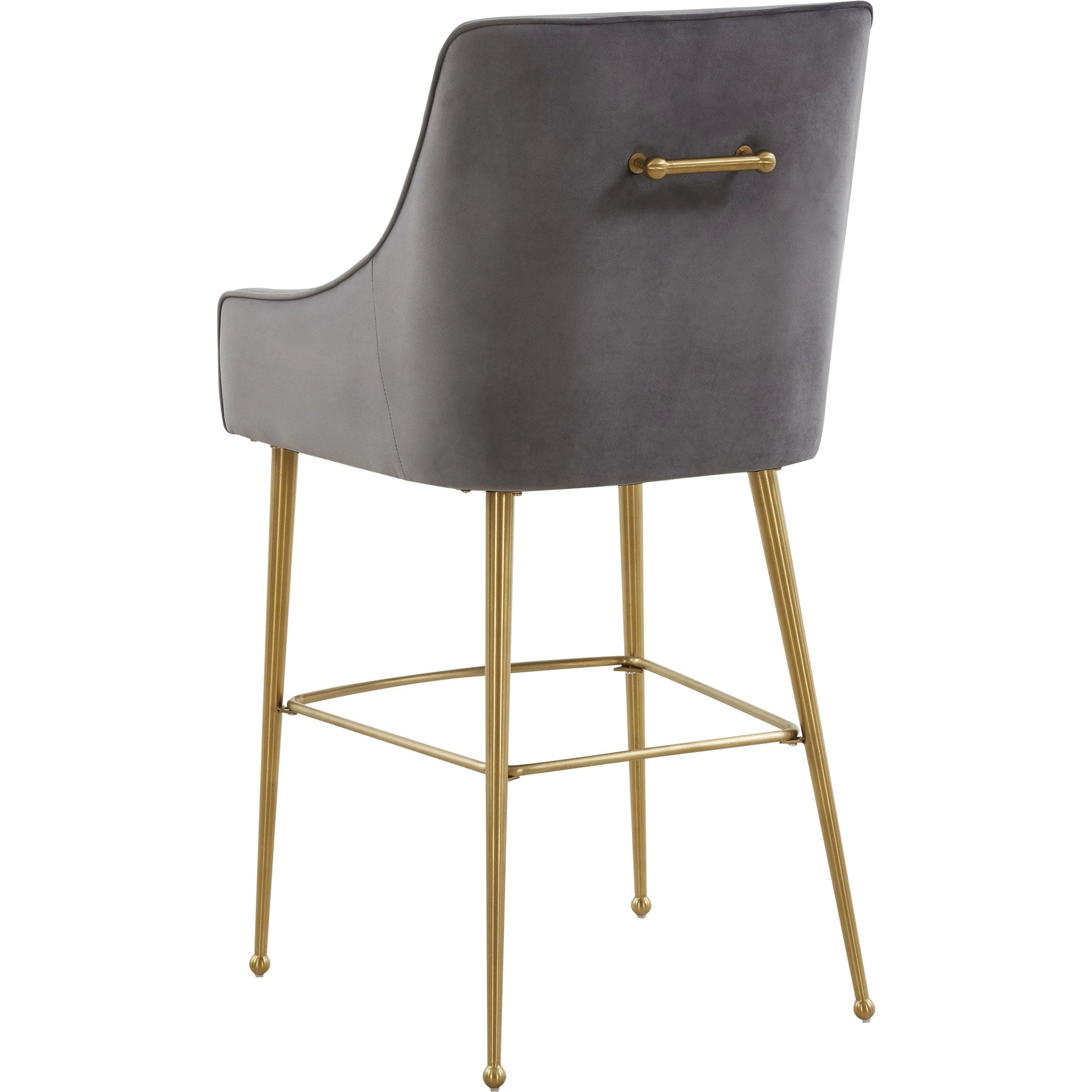 Beatrix Velvet Counter Stool by TOV Furniture. Made from velvet in a modern style.