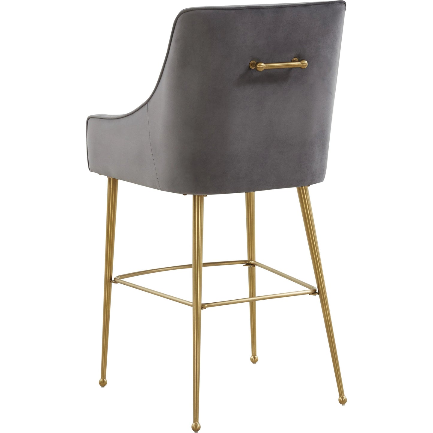 007 SI-1984162 | Additional Silo | Beatrix Velvet Bar Stool by TOV Furniture. Made from velvet in a modern style.
