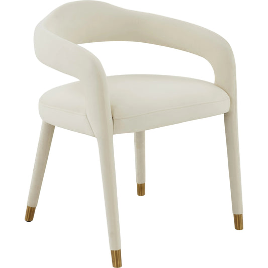 Lucia Velvet Dining Chair by TOV Furniture. Made from velvet, wood in a modern style.