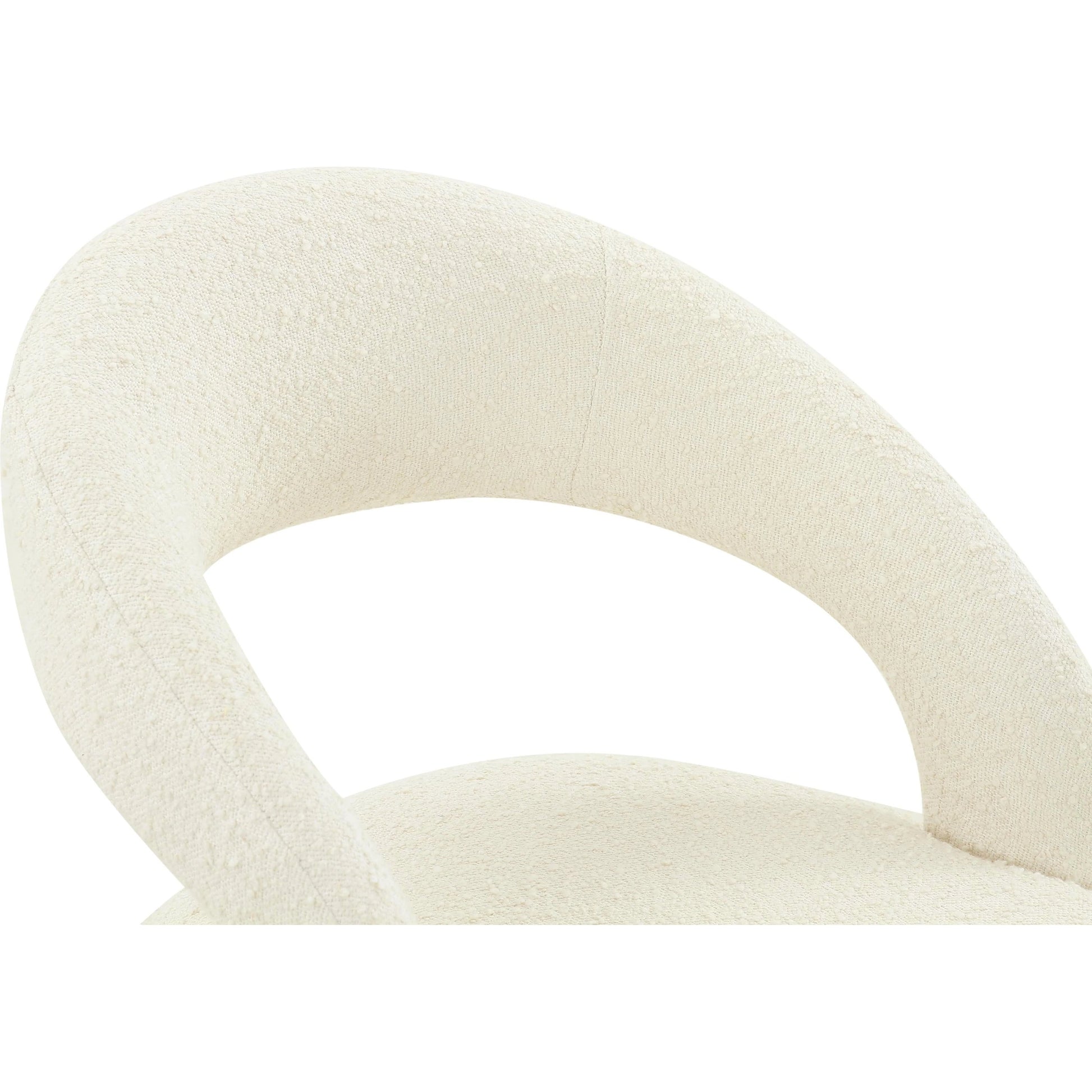 Rocco Boucle Dining Chair by TOV Furniture. Made from unique in a modern style.