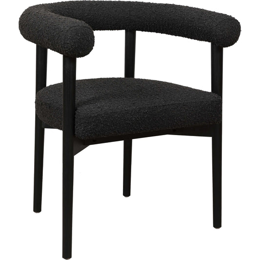 Spara Boucle Dining Chair by TOV Furniture. Made from boucle, wood in a modern style.