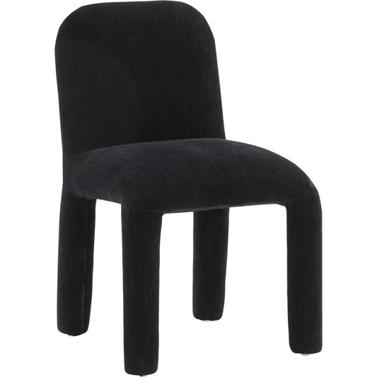 Georgia Chenille Dining Chair by TOV Furniture. Made from chenille, wood in a modern style.