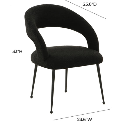 Rocco Boucle Dining Chair by TOV Furniture. Made from unique in a modern style.