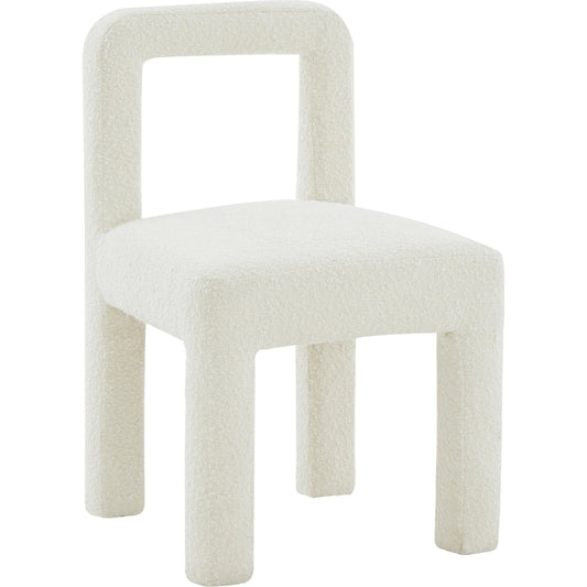 Hazel Boucle Dining Chair by TOV Furniture. Made from boucle, wood in a modern style.