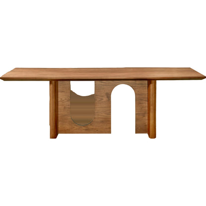 Satra Rectangular Dining Table by TOV Furniture in walnut. Made from mdf, walnut veneer in a modern style.