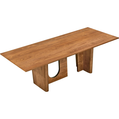 Satra Rectangular Dining Table by TOV Furniture in walnut. Made from mdf, walnut veneer in a modern style.