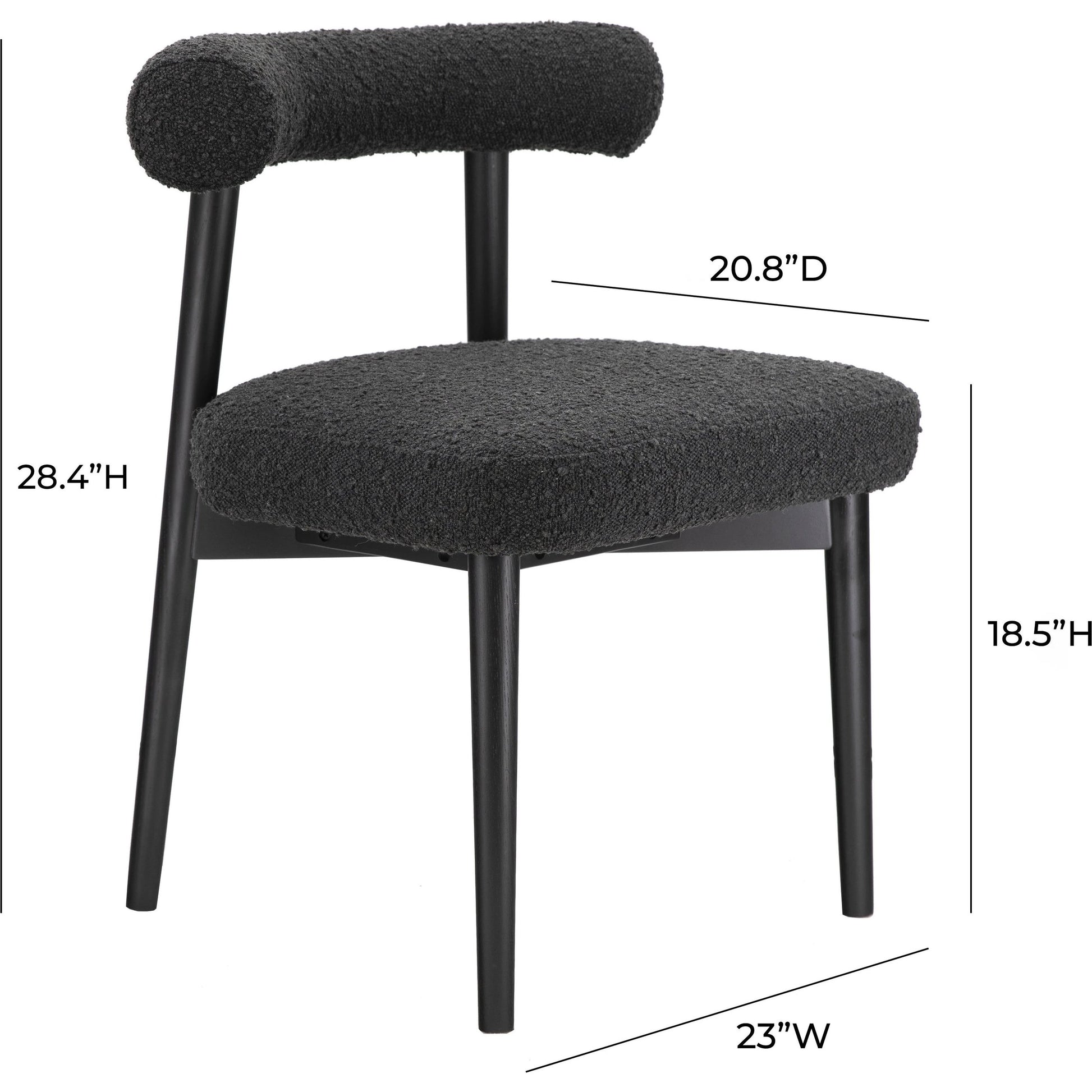 Spara Boucle Side Chair by TOV Furniture. Made from unique in a modern style.