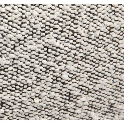 Carmel Performance Boucle Counter Stool by TOV Furniture in black, white. Made from boucle, stainless steel, wood in a transitional style.