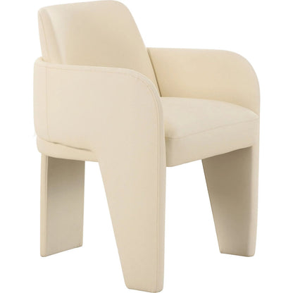 Leo Performance Vegan Leather Dining Chair by TOV Furniture. Made from plywood, vegan leather in a transitional style.