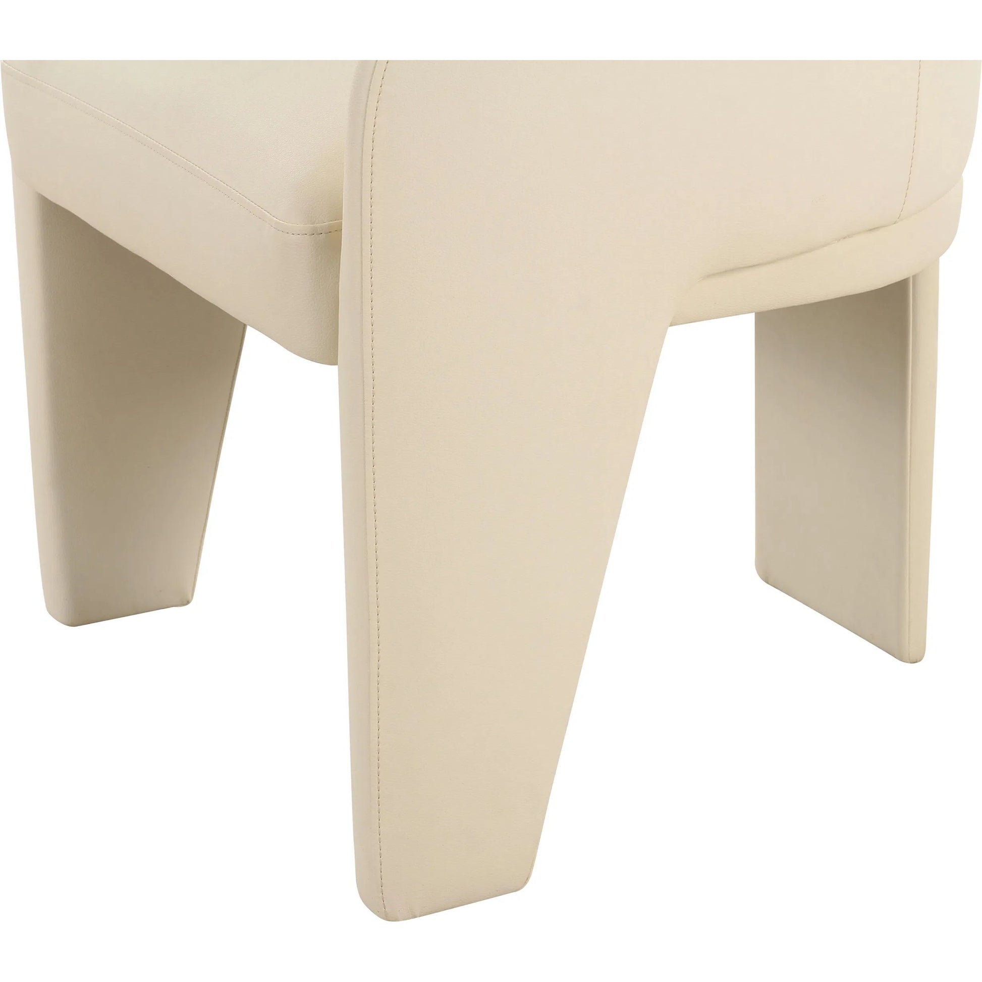 Leo Performance Vegan Leather Dining Chair by TOV Furniture. Made from plywood, vegan leather in a transitional style.