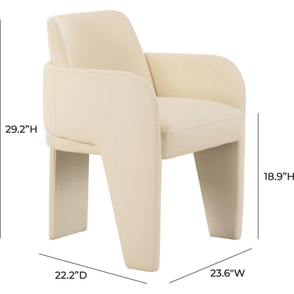 Leo Performance Vegan Leather Dining Chair by TOV Furniture. Made from plywood, vegan leather in a transitional style.