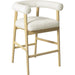 Spara Performance Boucle Counter Stool by TOV Furniture. Made from boucle, plywood, wood in a transitional style.