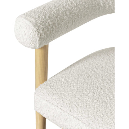 Spara Performance Boucle Counter Stool by TOV Furniture. Made from boucle, plywood, wood in a transitional style.