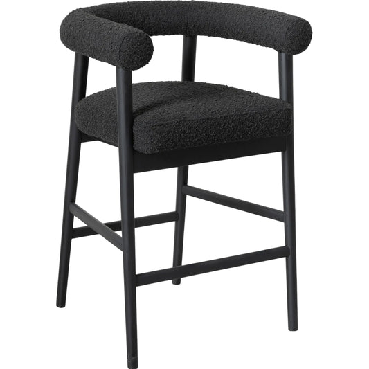 Spara Performance Boucle Counter Stool by TOV Furniture. Made from boucle, plywood, wood in a unique style.