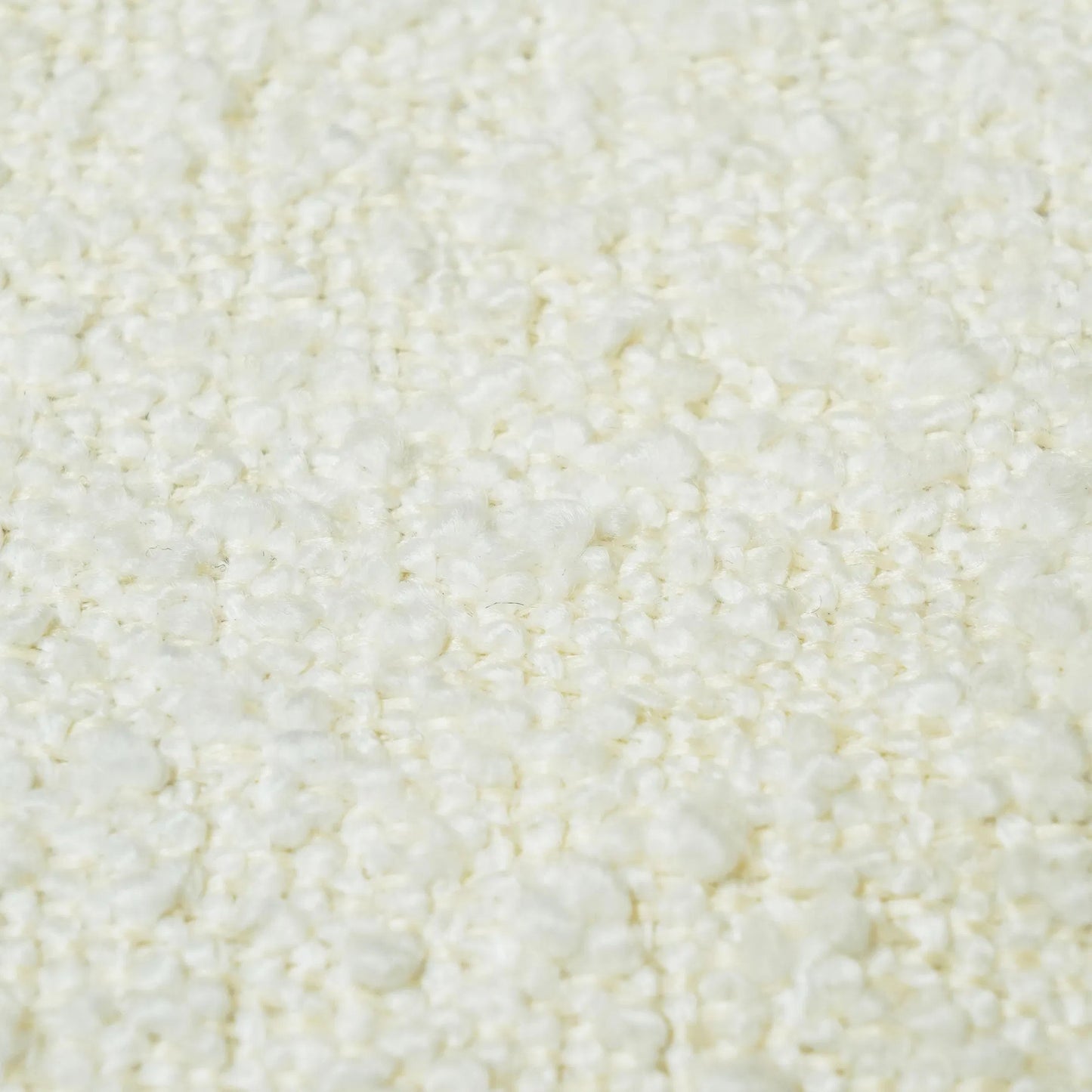 007 SI-2248187 | Closeup | Carmel Boucle and Solid Wood Counter Stool by TOV Furniture in cream. Made from boucle, pine, rubberwood, stainless steel in a transitional style.