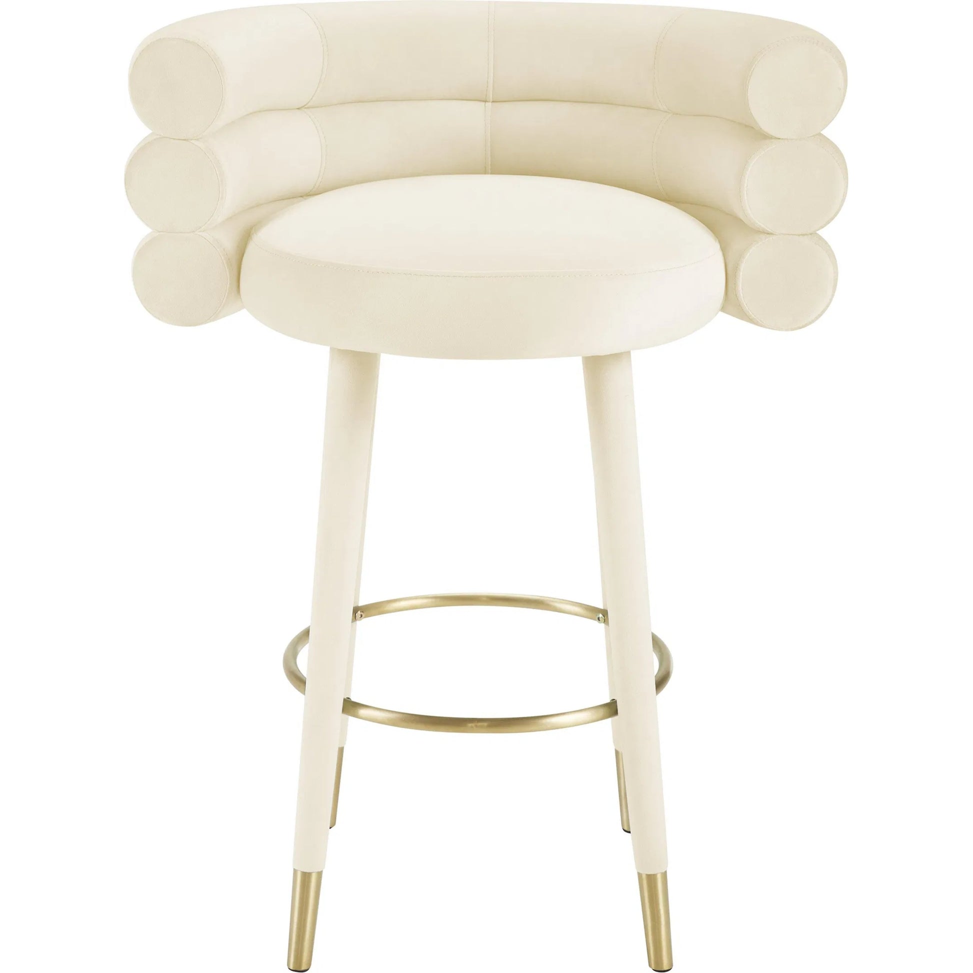 Betty Velvet Barstool by TOV Furniture. Made from unique in a modern style.