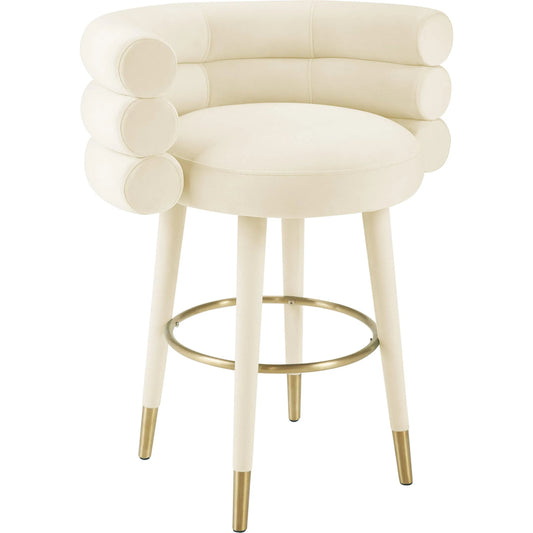 Betty Velvet Counter Stool by TOV Furniture. Made from unique in a modern style.