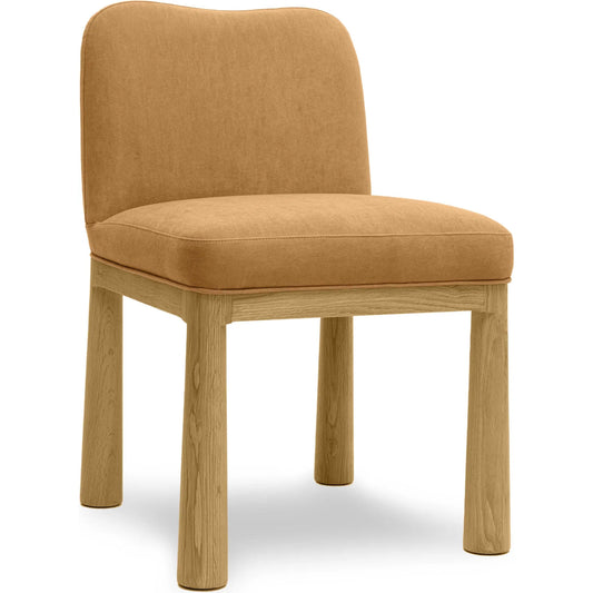 Tiara Velvet Oak Dining Chair by TOV Furniture. Made from plywood, velvet, wood in a unique style.