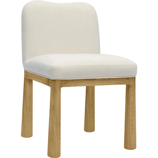 Tiara Velvet Oak Dining Chair by TOV Furniture. Made from plywood, velvet, wood in a traditional style.